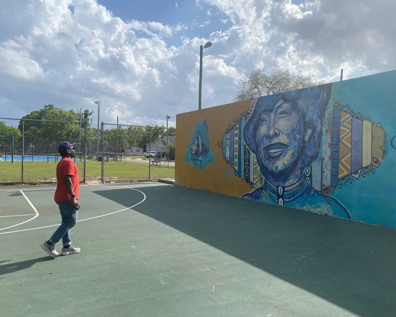 James Ijames on a research trip to Eatonville, FL, the hometown of Zora Neale Hurston, with the Arden’s Producing Artistic Director and the artistic leadership of Orlando Shakes. Photo by Jim Helsinger / Orlando Shakes.&nbsp;