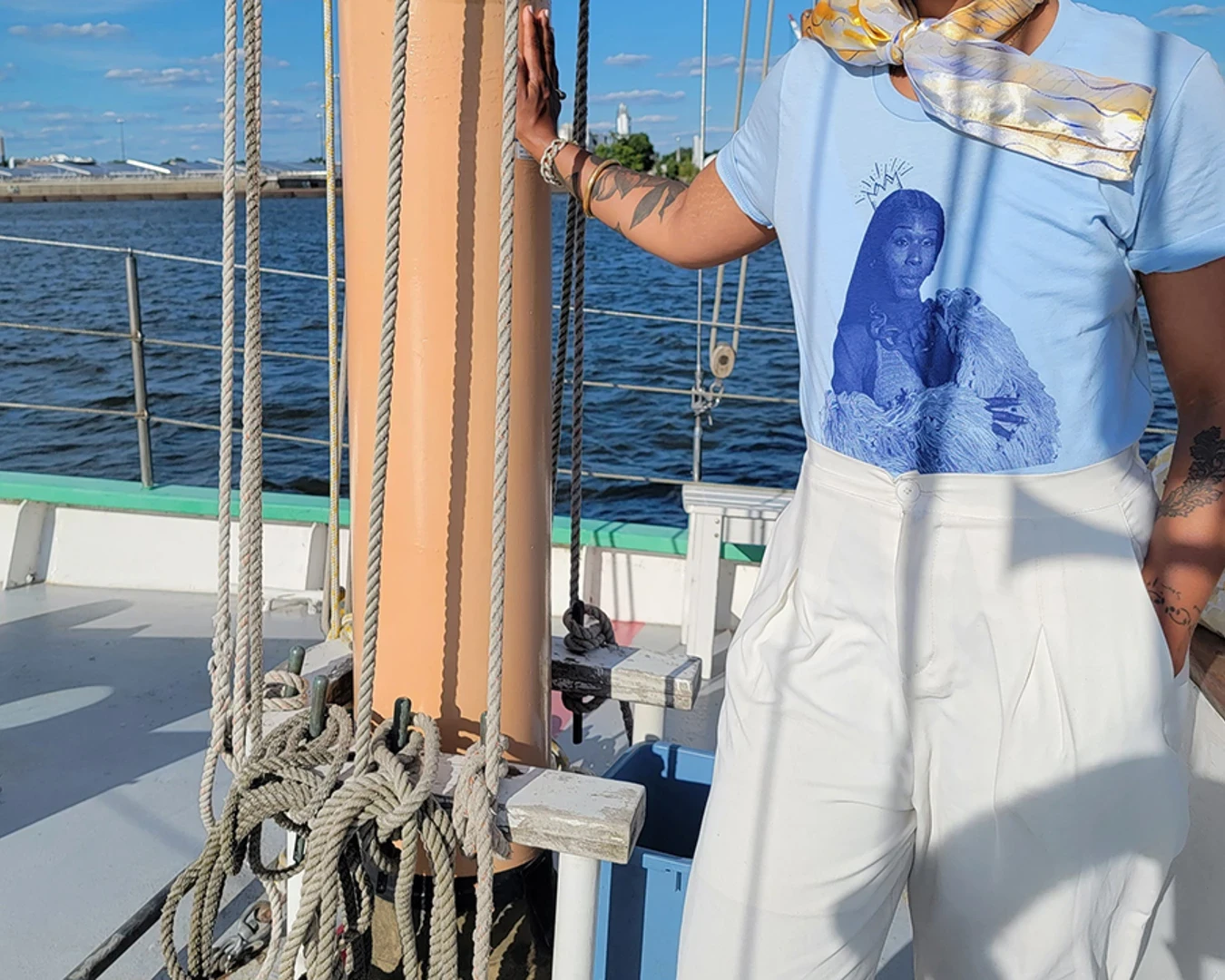 Indira Allegra on the Delaware River, 2023. Photo by Rob Blackson.