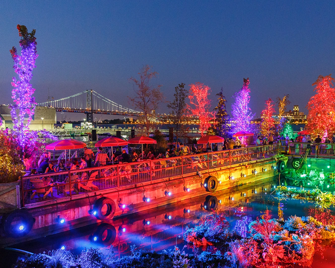 Spruce Street Harbor Park, 2025. Photo courtesy of the Delaware River Waterfront Corporation.