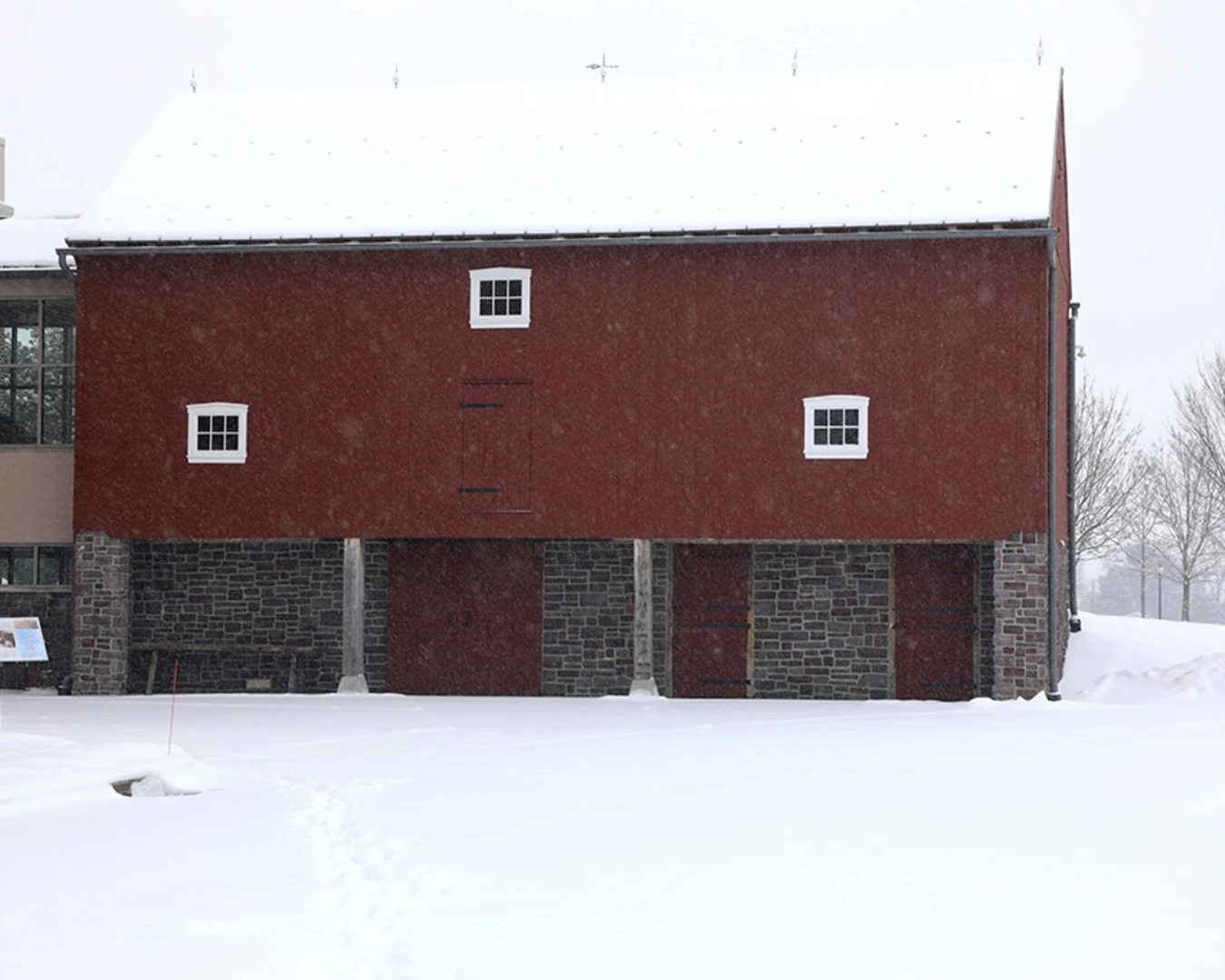 The Schwenkfelder Library &amp; Heritage Center, including its largest agricultural artifact, the 1826 Seipt Family Barn. Photo by L. Allen Viehmeyer.&nbsp;
