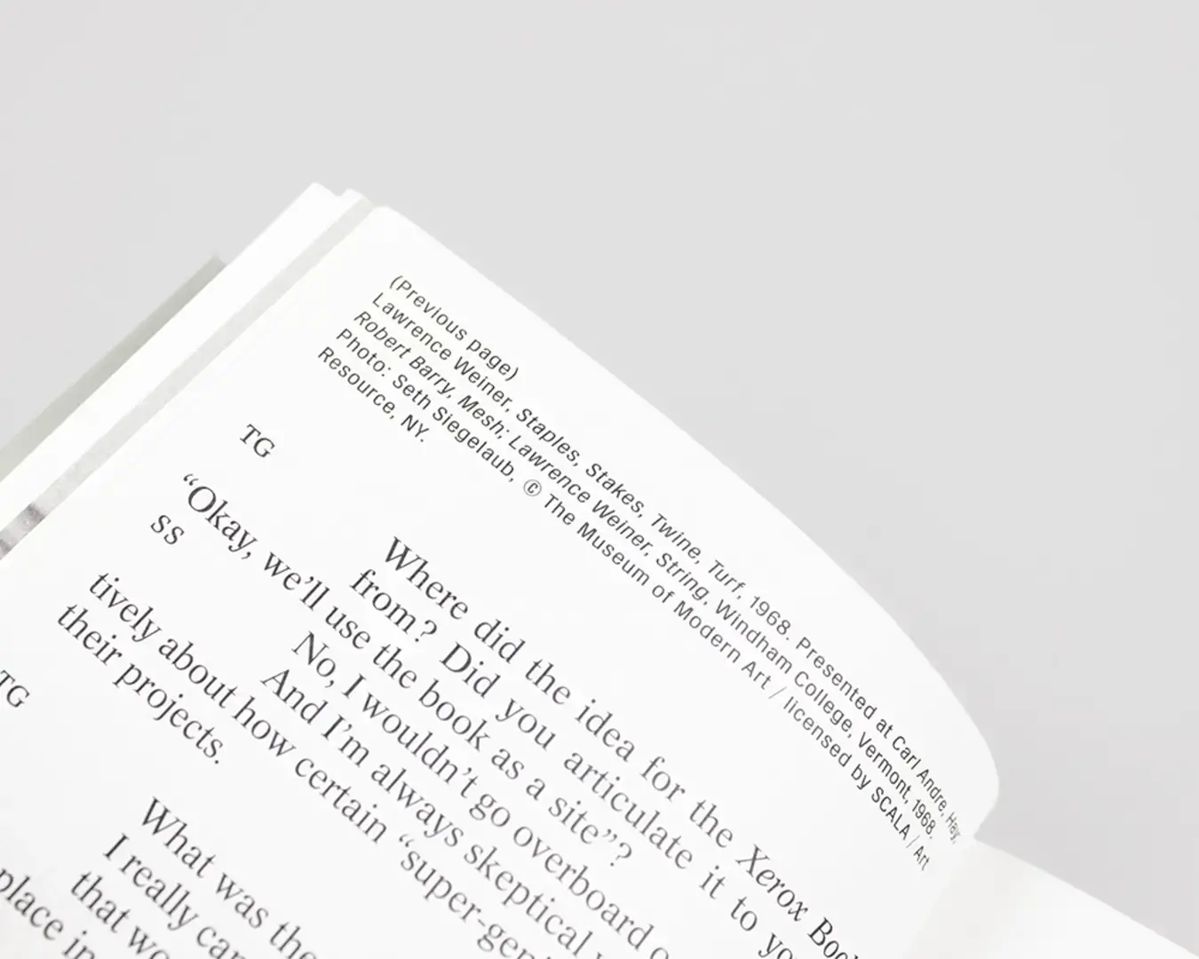 Site Read: Seven Curators on Their Landmark Exhibitions, interior pages.