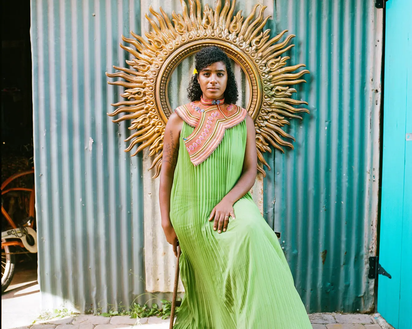 Musician Leyla McCalla, part of WXPN's&nbsp;Kanaval: Haitian Rhythms and the Music of New Orleans&nbsp;project. Photo by Sarrah Danzinger.