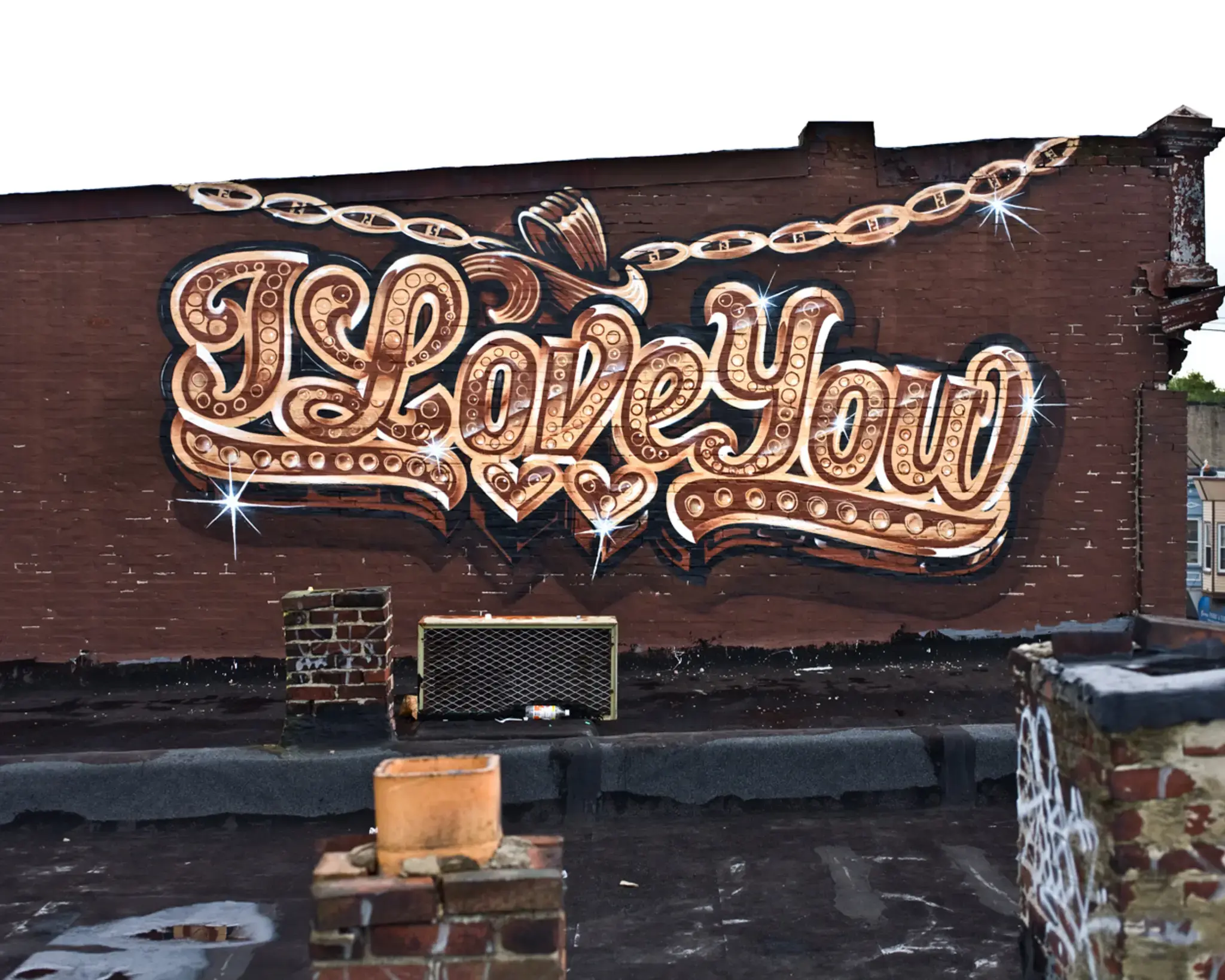 Love Letter by Steve Powers, produced by Philadelphia Mural Arts Program. Photo by Zoe Strauss.