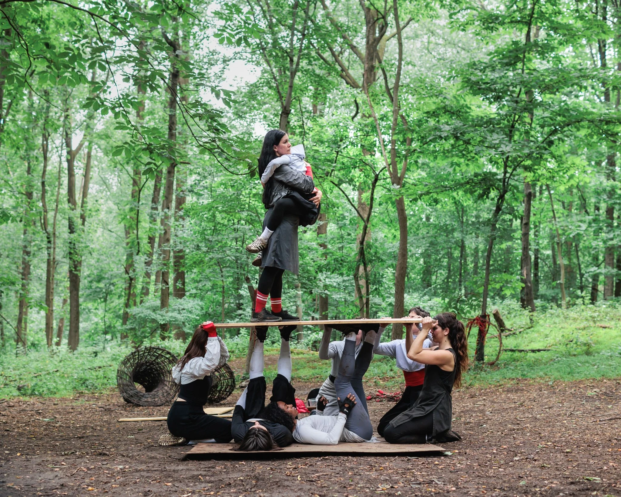 TERRA: Bodies & Territories is a work of experimental dance theater by Silvana Cardell, set in a forest with a multi-generational ensemble of women and femme dancers ranging in age from 7-70.