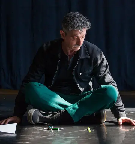 Ain Gordon during a creative residency at the Baryshnikov Arts Center, March 2015. Photo by Janelle Jones.