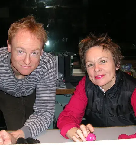 John Schaefer and Laurie Anderson, 2005. Photo courtesy of Irene Trudel.