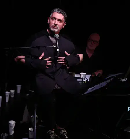 Ain Gordon during a 2017 performance of Radicals In Miniature. Photo by Paula Court