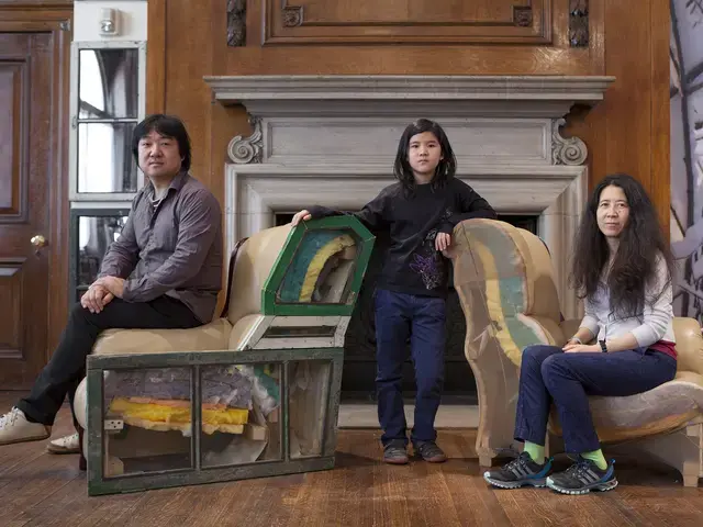 Left to right: Song Dong, Song ErRui, and Yin Xiuzhen. Image courtesy of the Philadelphia Art Alliance.
