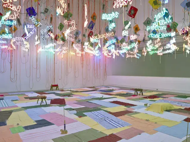 Jason Rhoades, UNTITLED (FROM MY MEDINAH: IN PURSUIT OF MY ERMITAGE&hellip;), 2004, installation view, Institute of Contemporary Art, University of Pennsylvania. Photo: Aaron Igler/Greenhouse Media.