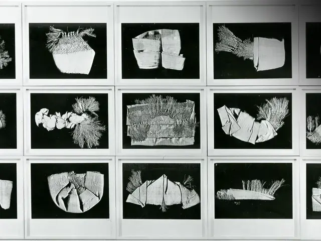 Pati Hill, Understanding Your Chinese Scarf, 1983, 15 black &amp; white copier prints, original mats, entire grid: 48&rdquo; x 98&rdquo;, each print: 11 ⅛&rdquo; x 15 &frac34;&rdquo;. Courtesy of the Estate of Pati Hill.