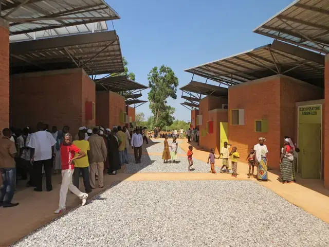 Surgical Clinic and Health Center, Léo, Burkina Faso, 2014, designed by Francis Kéré. Photograph courtesy of Kéré Architecture.