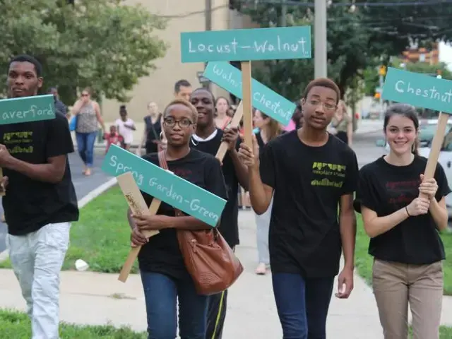 40th Street Walking Party. Photo courtesy of Alethea Rockwell.