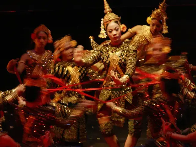 The Khmer Arts Ensemble performing The Lives of Giants at Bryn Mawr College. Photo courtesy of Bryn Mawr College.