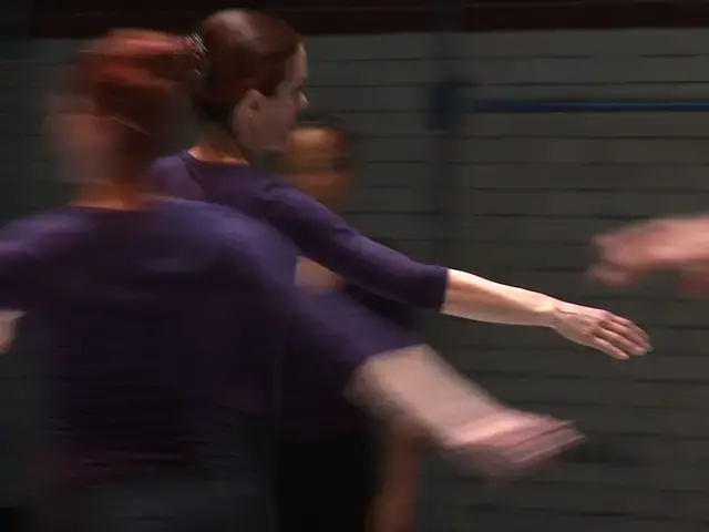 Nora Gibson, Janet Pilla, and Michele Tantoco in Melody Excerpt&nbsp;(1977). Photo by Jorge Cousineau.