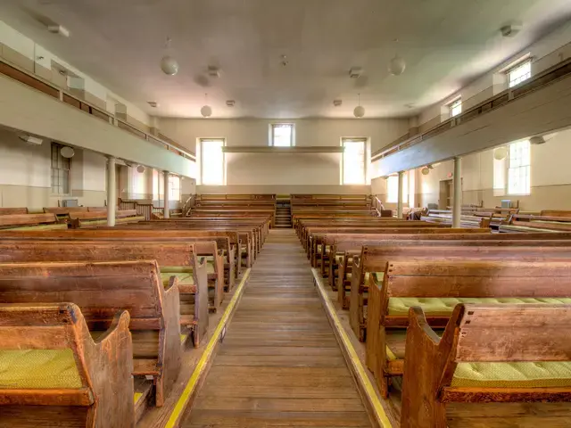 The historic worship space known as the West Room is little changed after more than two centuries of continuous use. Photo by Brian Kutner.