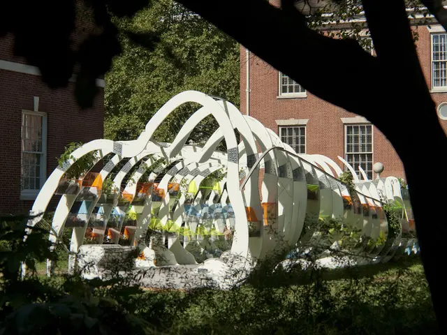 The Greenhouse Projects&nbsp;installation at the American Philosophical Society Museum, designed by architect and 2010 Pew Fellow Jenny Sabin. Photo courtesy of the American Philosophical Society Museum.