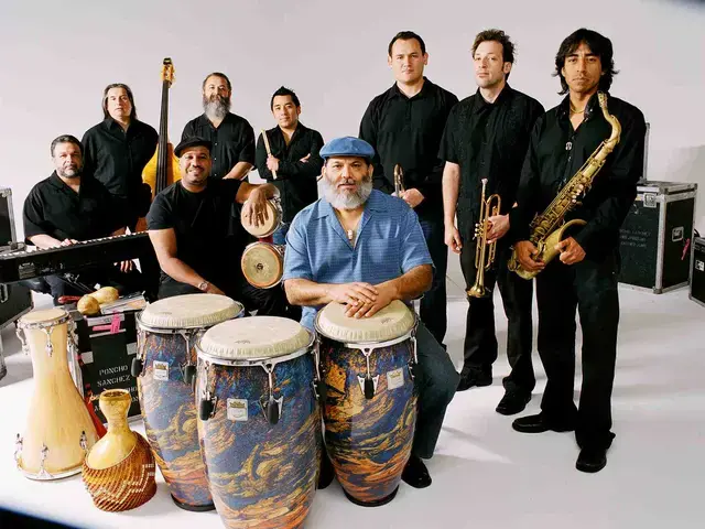 Poncho Sanchez and band. Image courtesy of Montgomery County Community College.