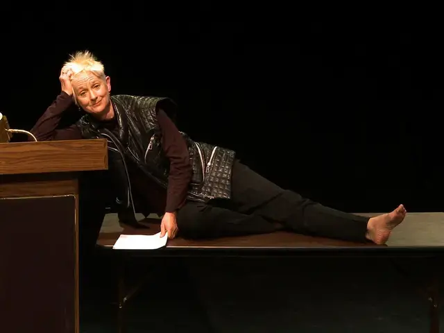 Susan Foster. Photo from the &quot;Susan Foster! Susan Foster! Three Performed Lectures&quot; danceworkbook.