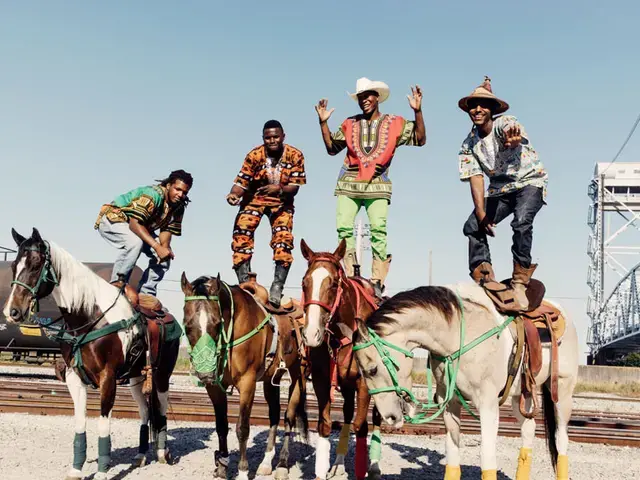 Rally Under the Bridge, a 3-hour rally directed by Claire Tancons and Delaney Martin for New Orleans Airlift, New Orleans, April 5, 2014. Featured: 504 Boyz Horse Riding Club. Courtesy of New Orleans Airlift.