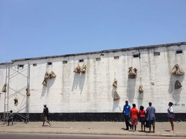 Kwasi Ohene-Ayeh, Six and Fours, Prison Anxieties, interactive, public installation created for the 2013 Chale Wote Street Arts Festival in Jamestown, Accra. Courtesy of the artist.