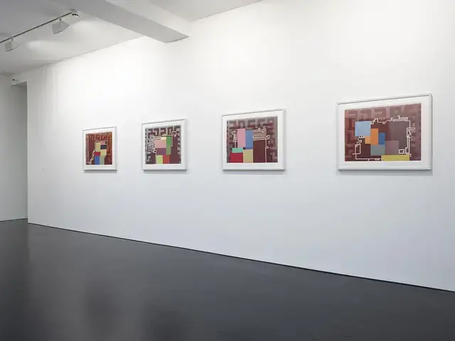 Works by Thomas Nozkowski on view at Stephen Friedman Gallery, London, in 2009. Photo courtesy of Stephen Friedman Gallery.