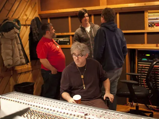 Tim Berne with Oscar Noriega, Ches Smith, and Matt Mitchell at Avatar Studios. Photo by John Rogers, courtesy of Ars Nova Workshop.