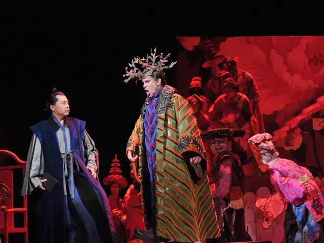 Haijing Fu as Seikyo and Roger Honeywell as The Prince in Opera Philadelphia&#39;s production of Tan Dun&#39;s Tea: A Mirror of Soul. Photo by Kelly &amp; Massa Photography.