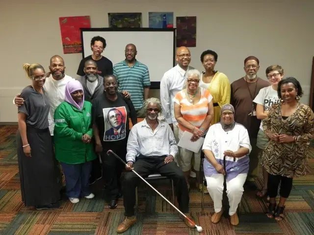 Members of Reconstruction, Inc. at their 2013 annual meeting.