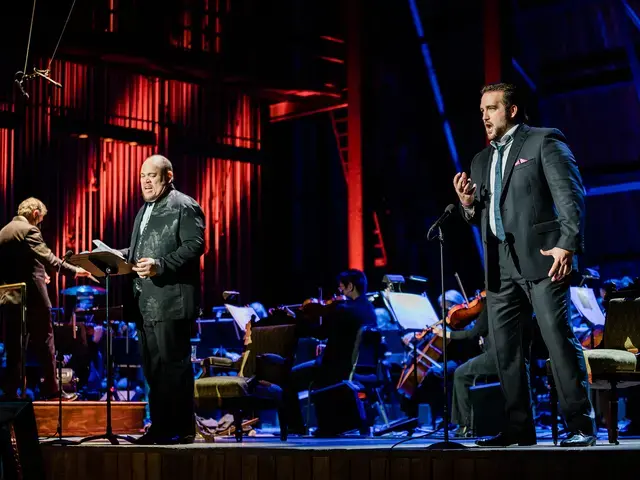 Opera Philadelphia onstage at the Mann Center for the Performing Arts, 2021. Photo courtesy of the Mann Center for the Performing Arts.