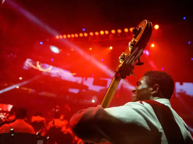 Paint Factory performed by Darin Atwater and his Soulful Symphony, 2019, Merriweather Post Pavilion, Baltimore, MD. Photo by Stephen Cherry.