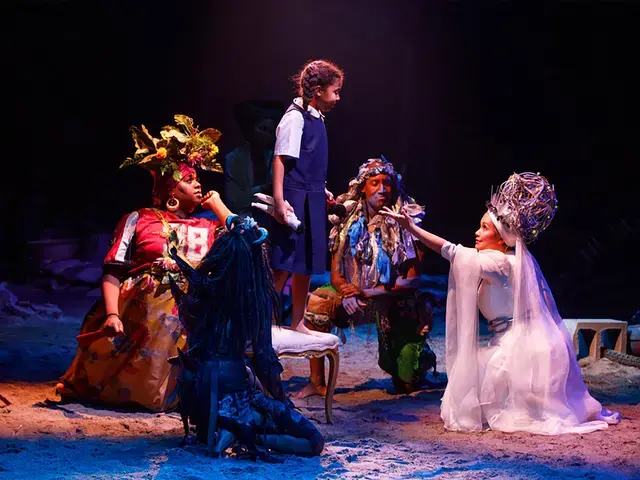 Once on This Island, 2018, costumes by Clint Ramos, Circle in the Square Theatre. Photo by Joan Marcus.