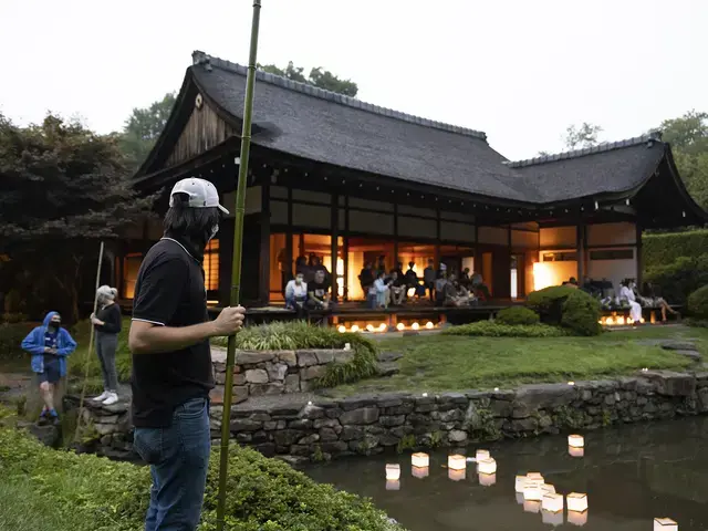 Japan America Society of Greater Philadelphia's annual summer Obon lantern ceremony at Shofuso Japanese House and Garden. Photo by Ryan Collerd.