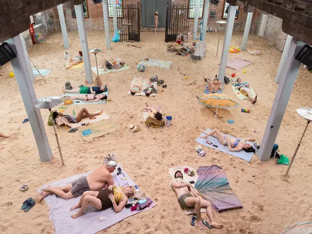 Sun &amp; Sea (Marina), opera-performance by Rugilė Barzdžiukaitė, Vaiva Grainytė, and Lina Lapelytė,&nbsp;La Biennale di Venezia, 2019. Photography by Andrej Vasilenko, courtesy of the artists.