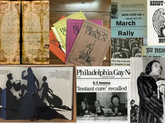 Archival documents from Chronicling Resistance, Enabling Resistance, Philadelphia Area Consortium of Special Collections Libraries, 2018. Photo by Mariam Williams and Zoe Jeka.