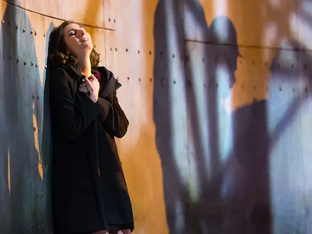 Soprano Kiera Duffy in&nbsp;Breaking the Waves, 2016, composed by Missy Mazzoli and produced by Opera Philadelphia. Photo by Dominic M. Mercier.