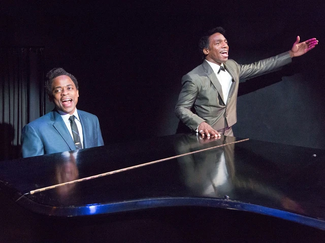 Dulé Hill and Daniel Watts in Lights Out: Nat “King” Cole, presented by People’s Light. Photo by Mark Garvin.