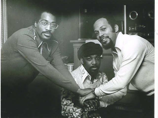 Kenneth Gamble, Leon Huff, and Thom Bell of Philadelphia International Records. Photo courtesy of Gamble-Huff Music.