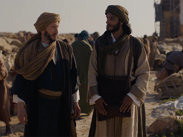 Alaa Eddine Aljem,&nbsp;The Travels of Ibn Jubayr,&nbsp;film still, 2025.