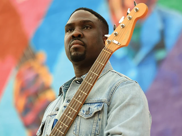Derrick Hodge, Grammy Award winner, bass guitarist, and music director. Photo by Kevin Mohatt.