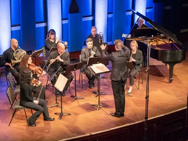 Orchestra 2001's performance of The Yellow Shark at World Café&nbsp;Live. Photo by Sharon Torello.