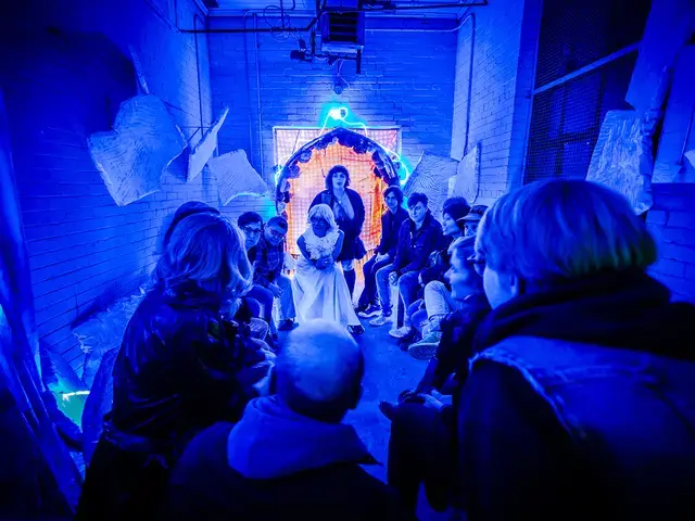 Allyson Mitchell and Deirdre Logue, Killjoy’s Kastle, audience members participate in a conversation regarding their tour. Photograph by Tony Coelho.