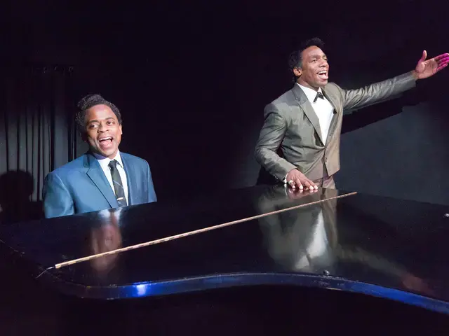 Dulé Hill and Daniel Watts in Lights Out: Nat &ldquo;King&rdquo; Cole, presented by People&rsquo;s Light. Photo by Mark Garvin.