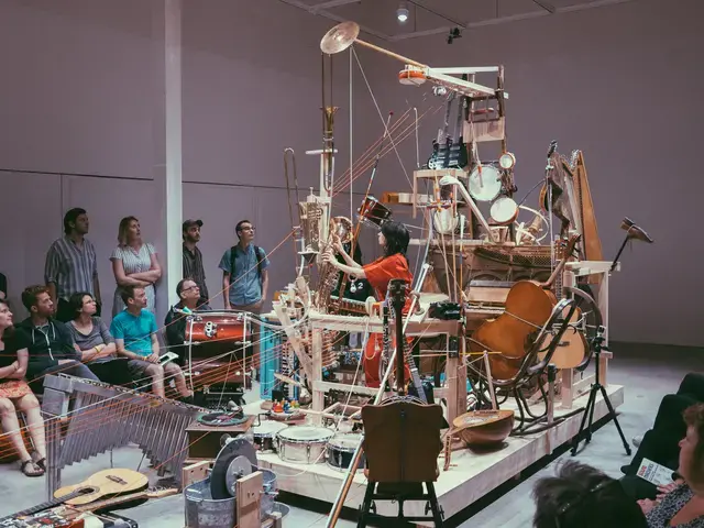 Sound Machines: Zwei Mann Orchester performance. Photo by Bob Sweeney.&nbsp;