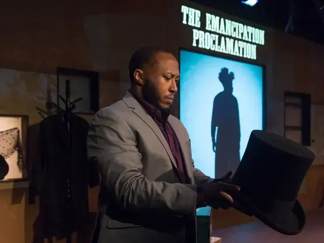 Nathan Alford-Tate in&nbsp;FOURTEEN at the National Constitution Center. Photo by Daniel Kontz.