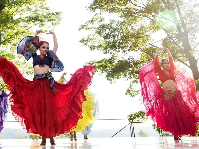 Voloshky Ukrainian Dance Ensemble performing Ukrainian Gypsies, Jacob&rsquo;s Pillow Dance Festival, June 2017. Photo by Hayim Heron, courtesy of Jacob&rsquo;s Pillow Dance.