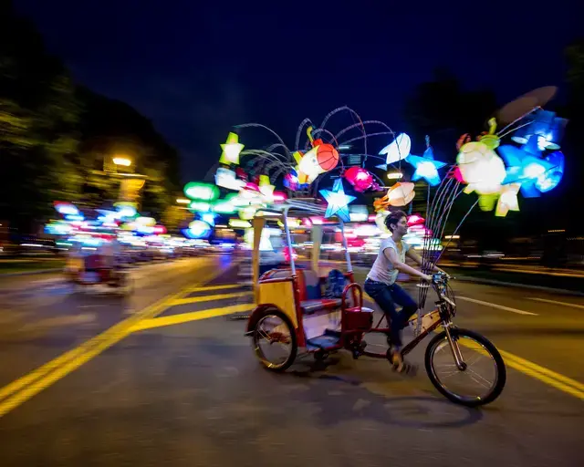 Cai Guo-Qiang: Fireflies, 2017. Photo by Jeff Fusco, courtesy of Association for Public Art.