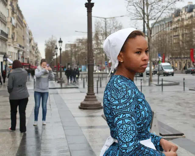 Marisa Williamson, still from Hemings in Paris. Courtesy of Vox Populi Gallery.