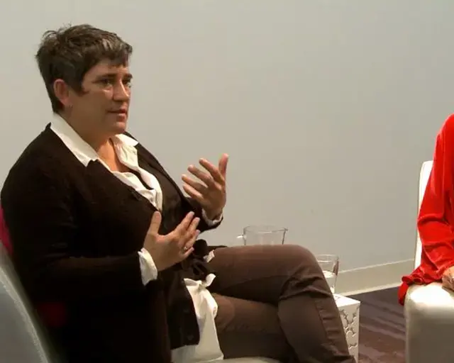 Visiting scholar Kristy Edmunds in conversation with Limor Tomer at The Pew Center for Arts &amp; Heritage on May 28, 2014.