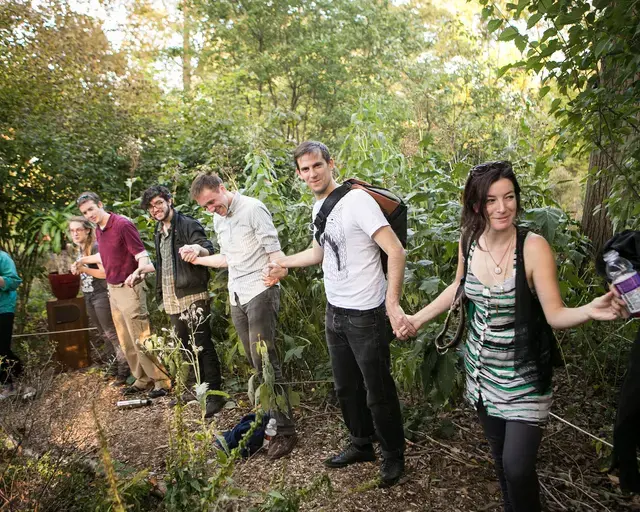 From Data Garden&#39;s interactive fall 2012 exhibition, The Switched-On Garden 002. Photo by Inna Spivakova, courtesy of Data Garden.