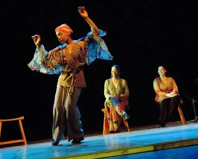 Germaine Ingram performs in Parallel Destinies. Courtesy of James Wasserman.